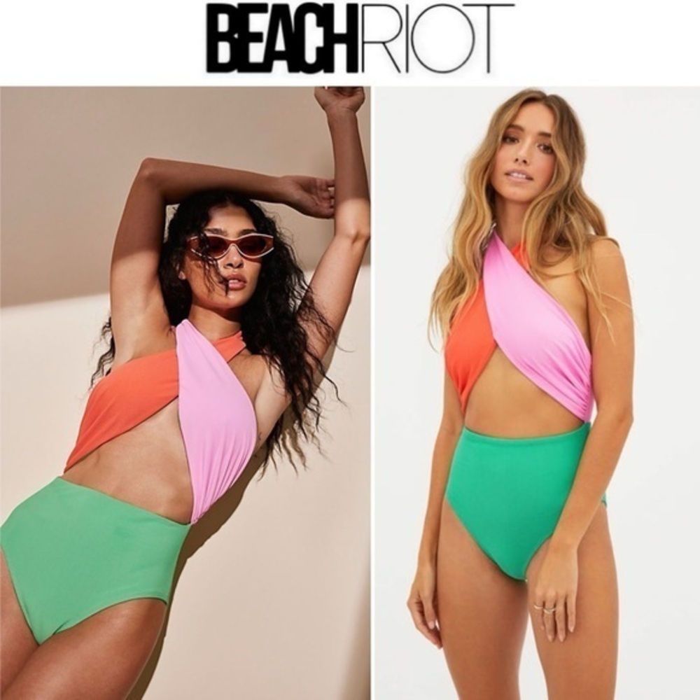 BEACH RIOT JESSICA HALTER ONE PIECE SZ XS NWT 178$